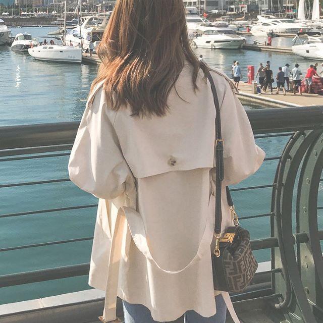 トレンチコート レディース スプリングコート チェスターコート 2色 大きいサイズ アウター ダブル おしゃれ きれいめ ベルト付き 春 秋 20代 30代 40代 50代 | ブランド登録なし | 04