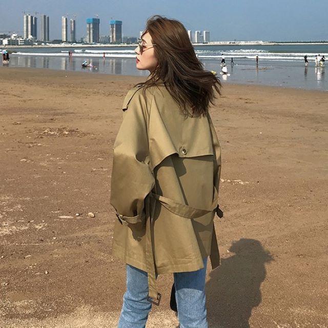 トレンチコート レディース スプリングコート チェスターコート 2色 大きいサイズ アウター ダブル おしゃれ きれいめ ベルト付き 春 秋 20代 30代 40代 50代 | ブランド登録なし | 09