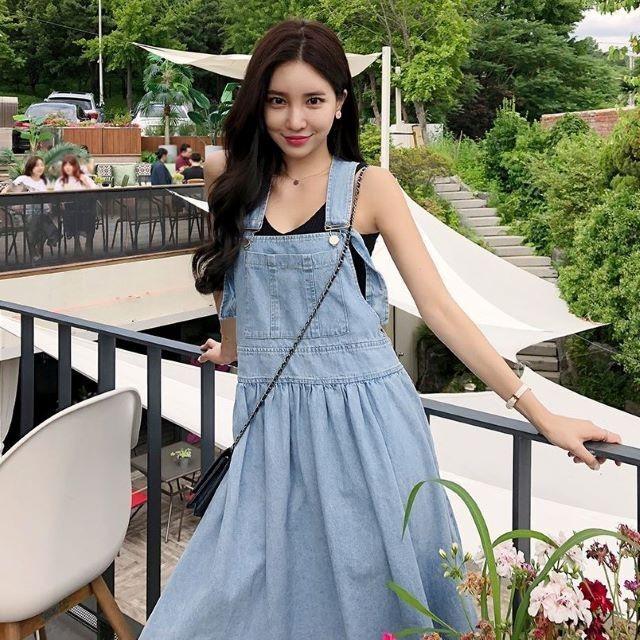 デニムサロペット オーバーオール レディース ロングワンピース マキシ ジャンパースカート ポケット付き ゆったり 体型カバー 着痩せ | ブランド登録なし | 11