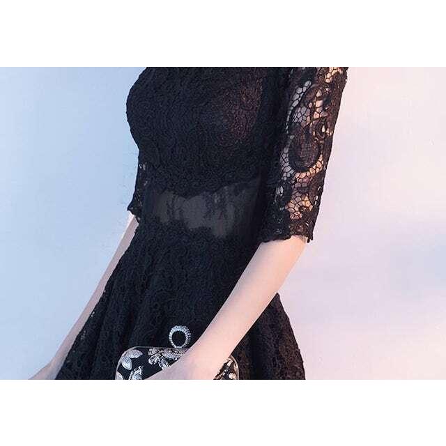 パーティードレス 結婚式 ドレスワンピース フォーマル 韓国  成人式 謝恩会 袖あり 20代 30代 40代 キャバ 大きいサイズ 入学式 卒業式 | ブランド登録なし | 13