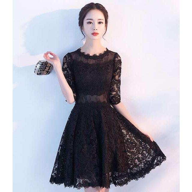 パーティードレス 結婚式 ドレスワンピース フォーマル 韓国  成人式 謝恩会 袖あり 20代 30代 40代 キャバ 大きいサイズ 入学式 卒業式 | ブランド登録なし | 02