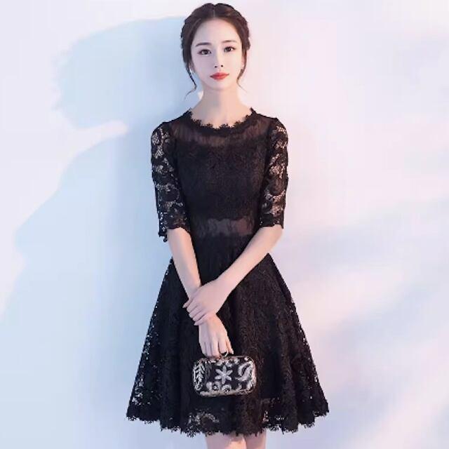 パーティードレス 結婚式 ドレスワンピース フォーマル 韓国  成人式 謝恩会 袖あり 20代 30代 40代 キャバ 大きいサイズ 入学式 卒業式 | ブランド登録なし | 06