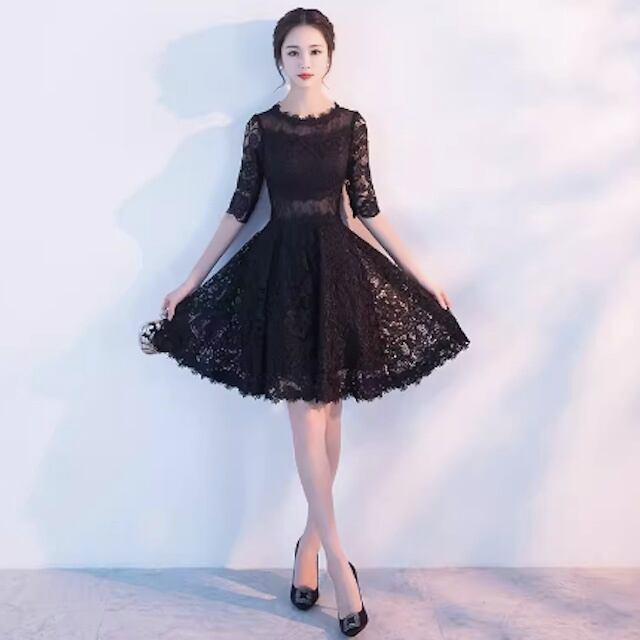 パーティードレス 結婚式 ドレスワンピース フォーマル 韓国  成人式 謝恩会 袖あり 20代 30代 40代 キャバ 大きいサイズ 入学式 卒業式 | ブランド登録なし | 07