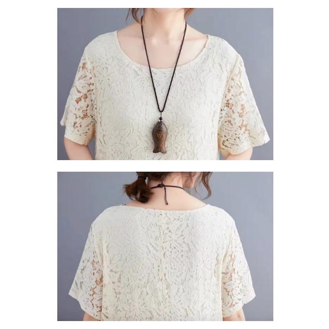 ワンピース 総レース レディース ロング 半袖 シースルー袖 結婚式 二次会 フォーマル 20代 30代 40代 黒 送料無料 | ブランド登録なし | 24