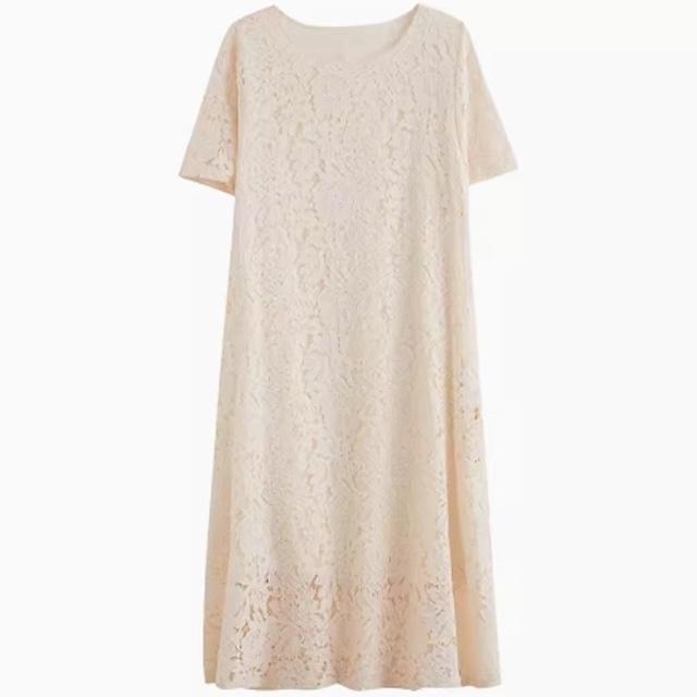 ワンピース 総レース レディース ロング 半袖 シースルー袖 結婚式 二次会 フォーマル 20代 30代 40代 黒 送料無料 | ブランド登録なし | 27