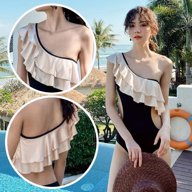 モノキニ 水着 レディース 20代 30代 40代 フリル ワン