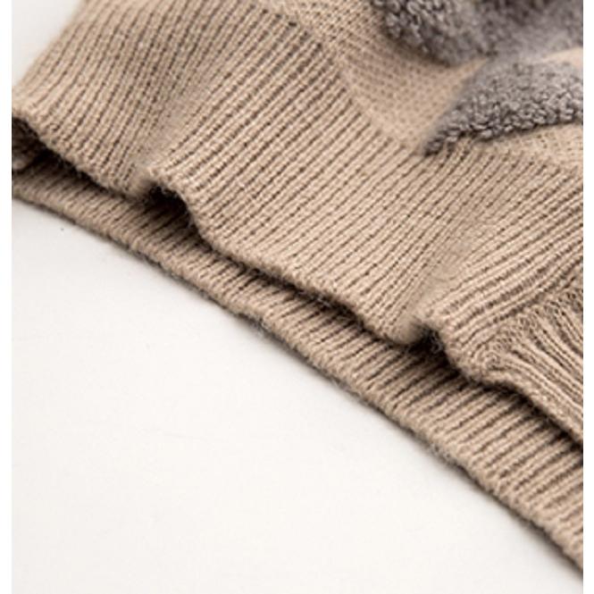 カーディガン レディース 10代20代30代40代 アウター コーディガン BIGロゴ もこもこ 羽織 防寒 厚手 柄物 大きめ ゆったり 通勤 カジュアル 秋冬 | ブランド登録なし | 16