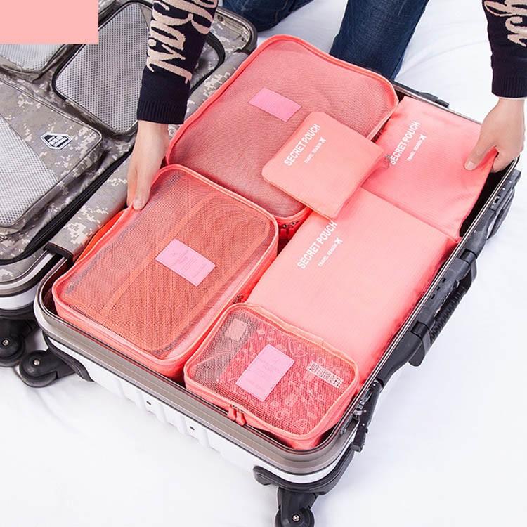 収納バッグ 旅行 トラベル用 6個セット 旅行収納 荷物 コンパクト 整理整頓 スーツケース トラベルグッズ バッグインバッグ 全5色 Cttt Lovers 通販 Yahoo ショッピング