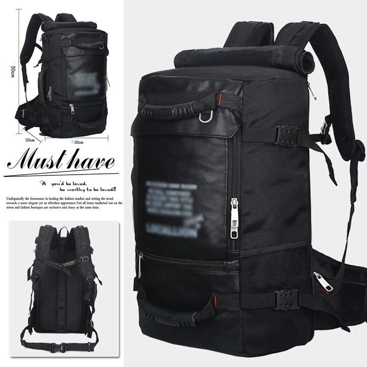 送料無料メンズ レディース バックパック リュック 黒リュック 無地 ウォーキング トレッキング キャンプ 登山 遠足 容量45l Cttt Lovers 通販 Yahoo ショッピング