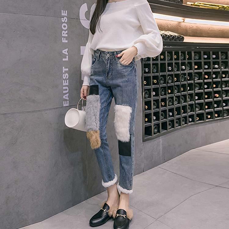 送料無料パンツ デニム デニムパンツ レディース ファー 異素材ミックス トレンド 流行 おしゃれ ボトムス ズボン Cttt Lovers 通販 Yahoo ショッピング
