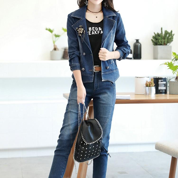 送料無料セットアップ デニムジャケット スキニー デニム ジャケット パンツ 2点セット レディース アウター ボトムス ズボン 秋冬 新作 Cttt181 Lovers 通販 Yahoo ショッピング