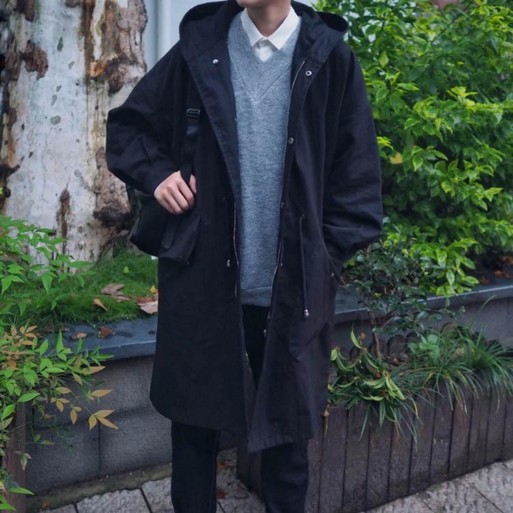 メンズ コート ミリタリー ロングコート ミリタリーコート モッズコート フード付き 冬 アウター 腰紐付き ロング 秋服 冬服 カジュアル Fkc035 Lovers 通販 Yahoo ショッピング