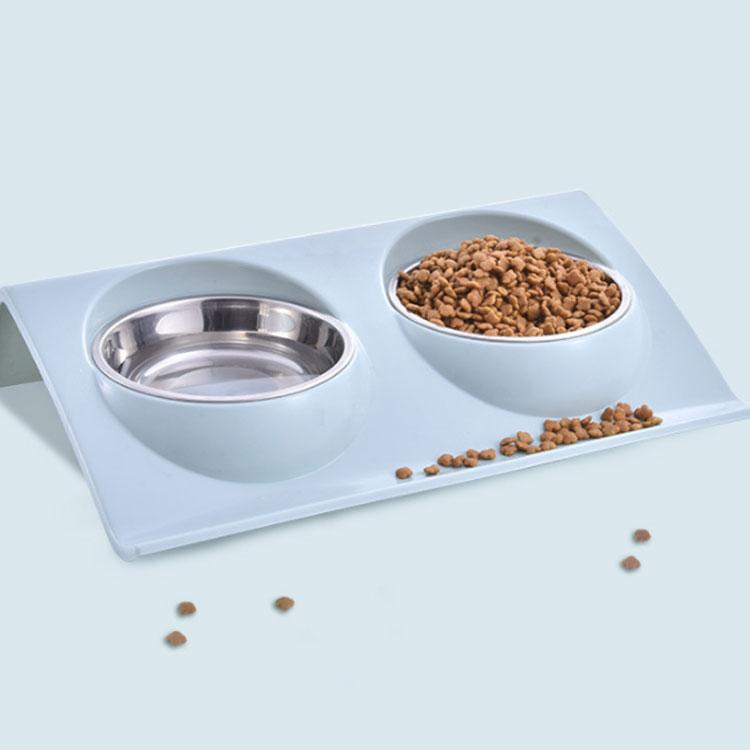 ペットボウル ダブルボウル 犬用 猫用 ペット食器 給水器 給餌器 ペット用 ブランド雑貨総合 洗える 斜め 食器 取り外し お水入れ 送料無料 食べやすい 餌入れ