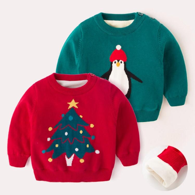 クリスマス ニットセーター 女の子 クールネック クリスマスツリー ニット セーター 長袖 トナカイ柄 子供服 トナカイ キッズ ジュニア 防寒 冬服 Myk0167 Lovers 通販 Yahoo ショッピング