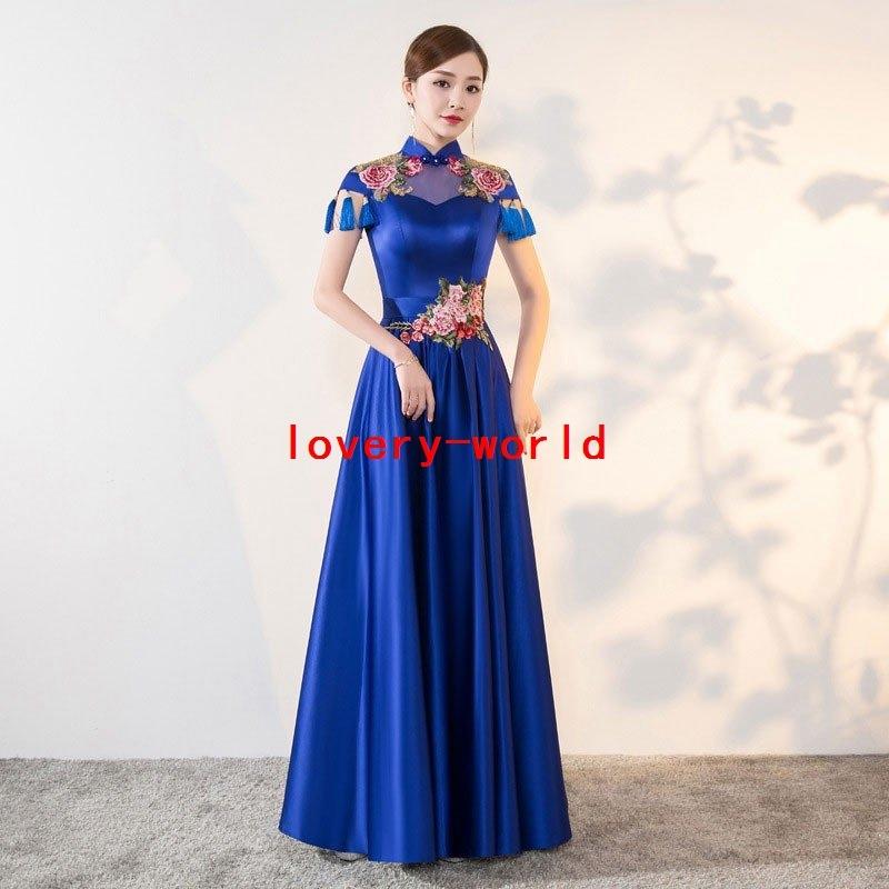 信頼 チャイナドレスワンピースチャイナ風ワンピースロングワンピースドレスワンピースチャイナ服ロング丈ボリューム刺繍花柄半袖シースルー 2600a0b1 Lovery World 通販 Yahoo ショッピング 人気ブランドを Www Doctor Plan Com