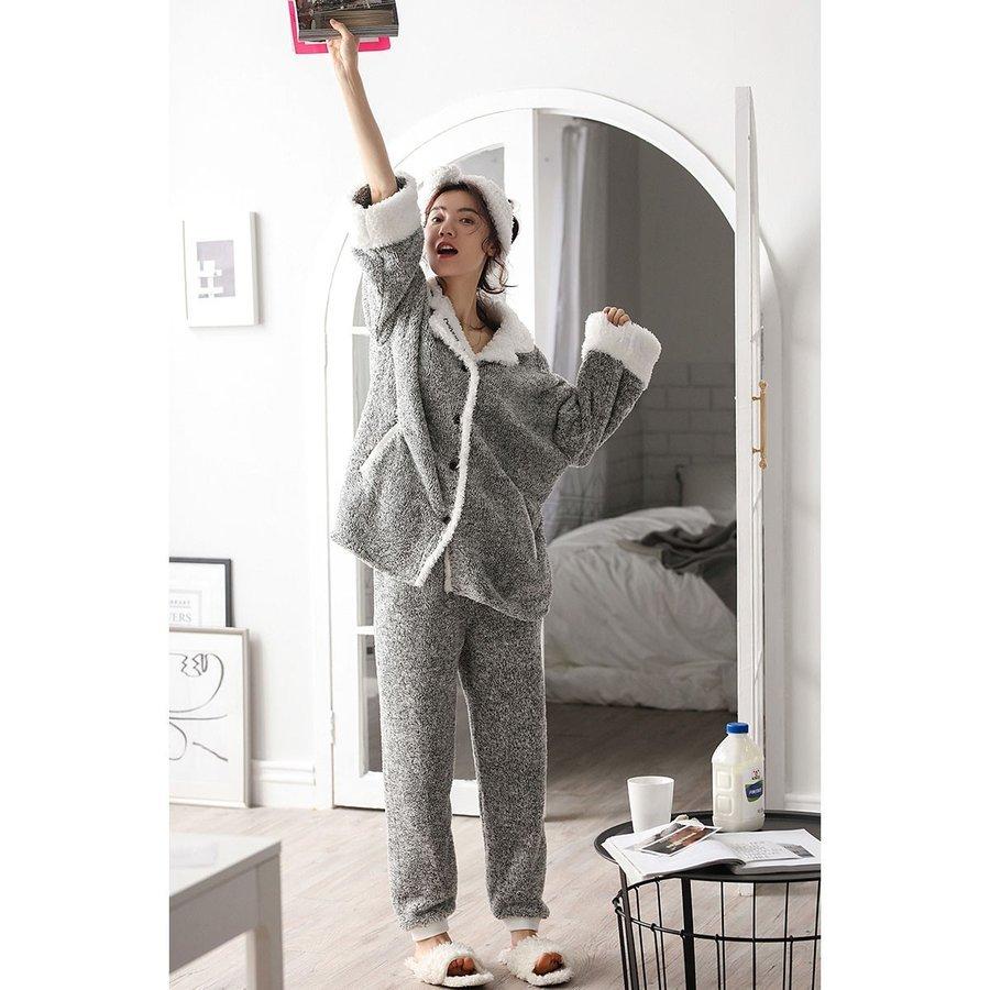 売れ筋がひ パジャマレディース冬前開きパジャマレディース前開きパジャマもこもこ長袖あったかふわふわ上下セットルームウェア寝間着春冬秋冬 もこもこペア パジャマ ２点セット 下着 靴下 部屋着 Www Govtmedicalcollegechhindwara Com