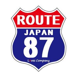 国道 標識(USタイプ) ステッカー 87号線 : LOVES COMPANY STORE - 通販