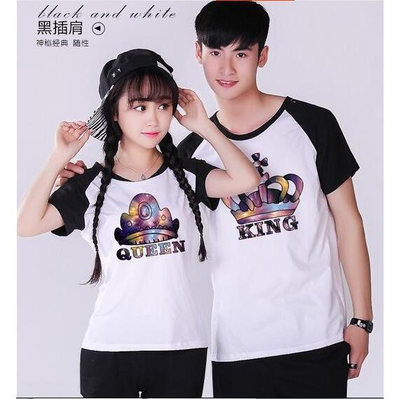 夏17new ペアtシャツ カップル ペア ペアお揃い ロゴ 半袖 夏 男女兼用 ファション レディース シャツ 結婚記念日 プレゼント Sale 激安 オシャレ Diqpwqmcci レディースファッション Lingling Co Id