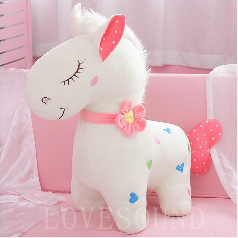 ユニコーンぬいぐるみ特大抱き枕ふわふわ誕生日プレゼントカップルインテリア添い寝95cm