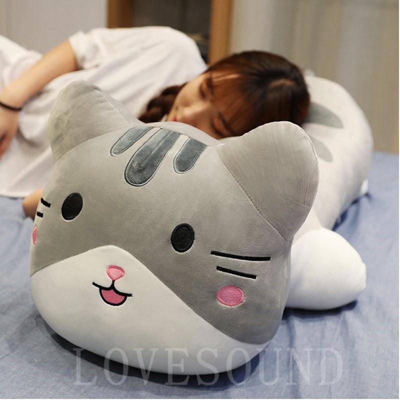 ねこぬいぐるみ抱き枕クッション昼寝枕ふわふわ誕生日プレゼント100cmインテリア