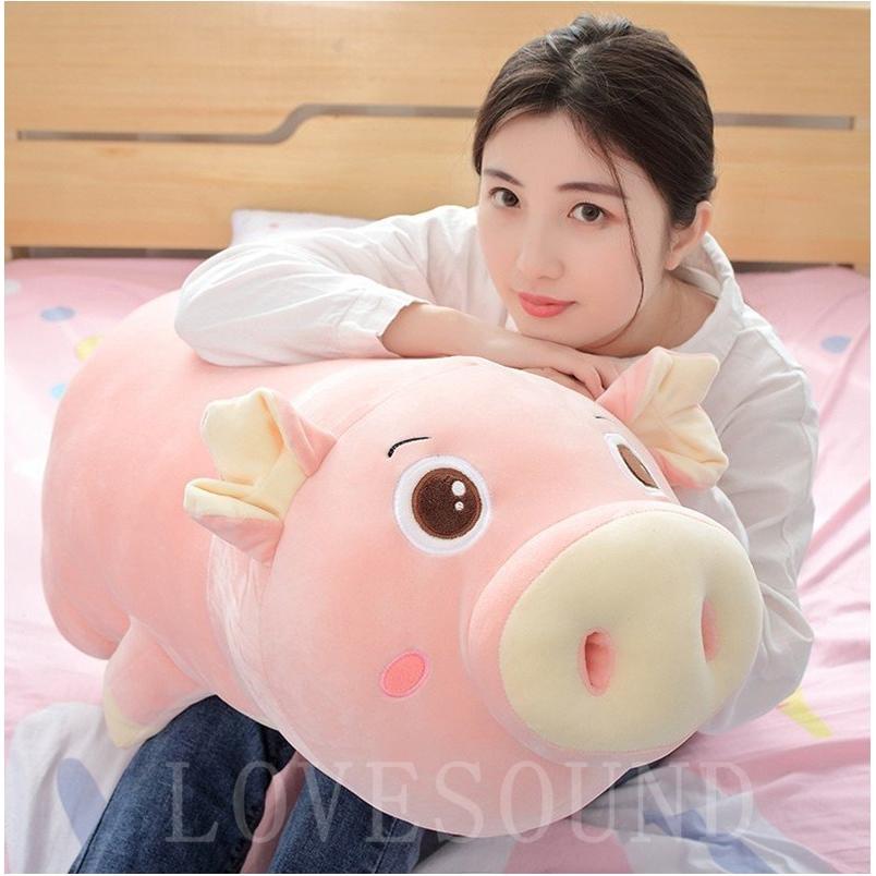 ぬいぐるみぶた豚抱き枕かわいいピンク誕生日プレゼントお祝い景品65cm｜lovesound｜05