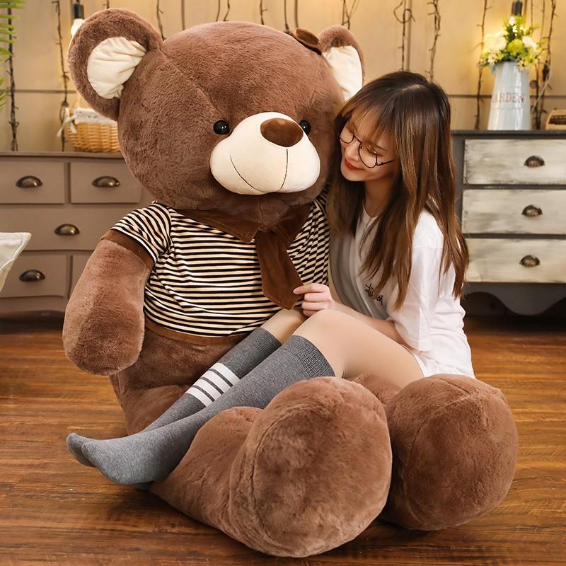 テディベア ぬいぐるみ くま クマ 大きいぬいぐるみ くま 特大 プレゼントお祝い ふわふわな手触りがたまらないぬいぐるみ100cm 熊を座らせて図った長さ Mzxb9 Lovesoundヤフー店 通販 Yahoo ショッピング