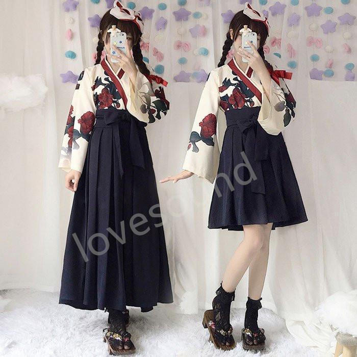 ワンピース コスプレ衣装 仮装 浴衣 着物 和服 ハロウィン衣装 コスチューム 大人用 コスプレ 袴風 ゴスロリ 巫女 コスプレ衣装 和風 P Lovesoundヤフー店 通販 Yahoo ショッピング