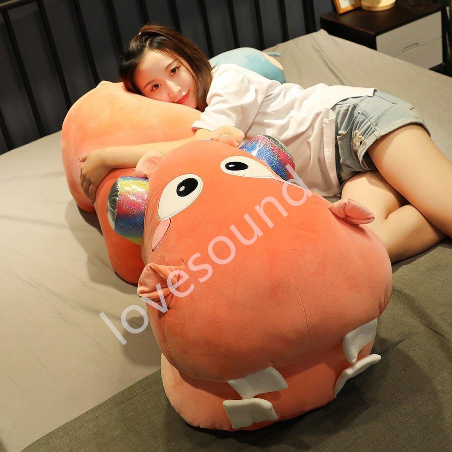 ぬいぐるみ カバ 抱き枕 クッション ふわふわ かわいい クリスマスプレゼント ぬいぐるみ 公式の店舗 Themtransit Com