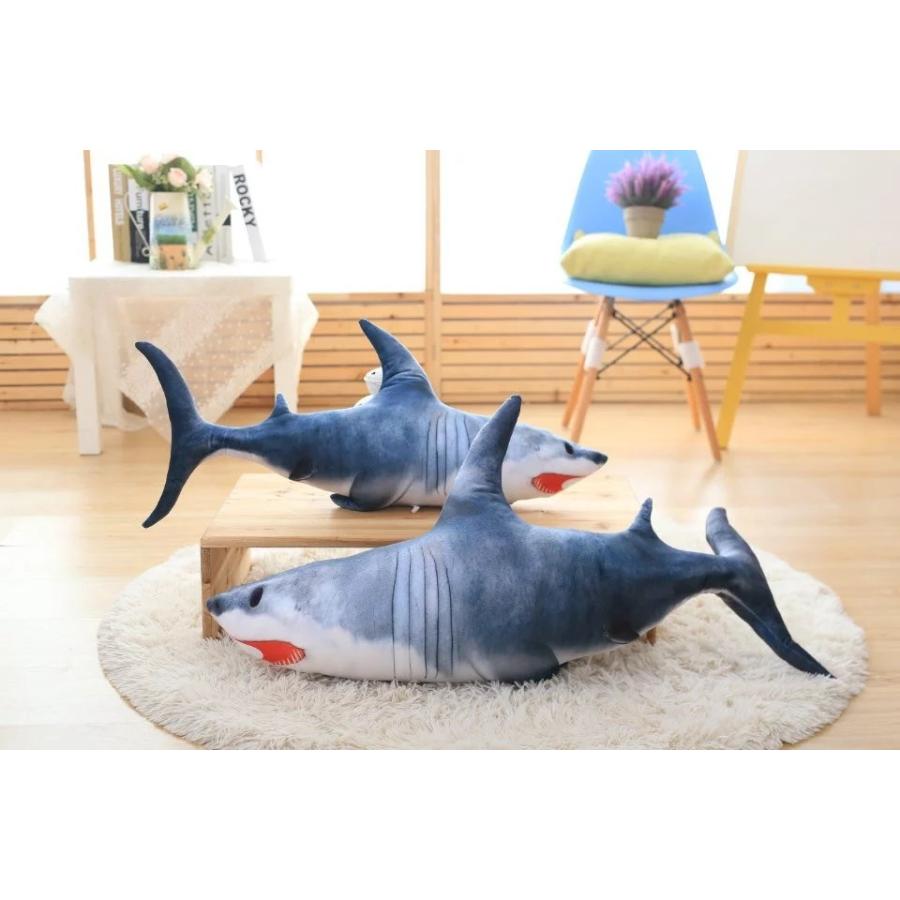 サメ ぬいぐるみ 特大 子供プレゼント お祝い ふわふわ ぬいぐるみ 鮫1cm Saterujh Lovesoundヤフー店 通販 Yahoo ショッピング