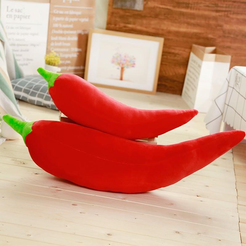 ぬいぐるみ 唐辛子 特大 抱き枕 おもしろクッション おもちゃ インテリア ふわふわ80cm toka11lovesoundヤフー店