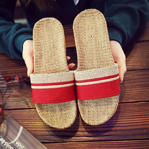 室内スリッパ リネンスリッパ ペアシューズ フラット 和風 足つぼ血行促進 ボーダー柄 カップル 恋人 おしゃれ 滑り止め 履きやすい コンフォート Ccwsg286133e0 ラブストア 通販 Yahoo ショッピング