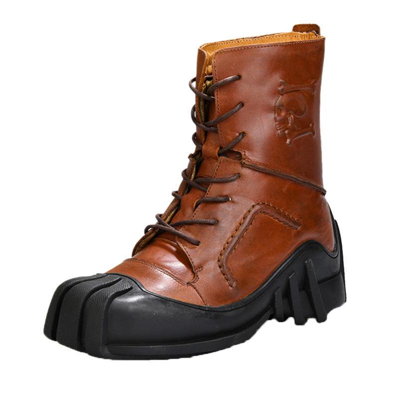 超人気新品 大きいサイズ メンズ マーティンブーツ 牛革 オートバイブーツ 歩きやすい ビジネス 脚長 通気性 防滑 30cmまで カジュアル ツーリング 騎士靴 編み上げ おでこ ショートブーツ 厚底 ブーツ Www Rankinengineering Com