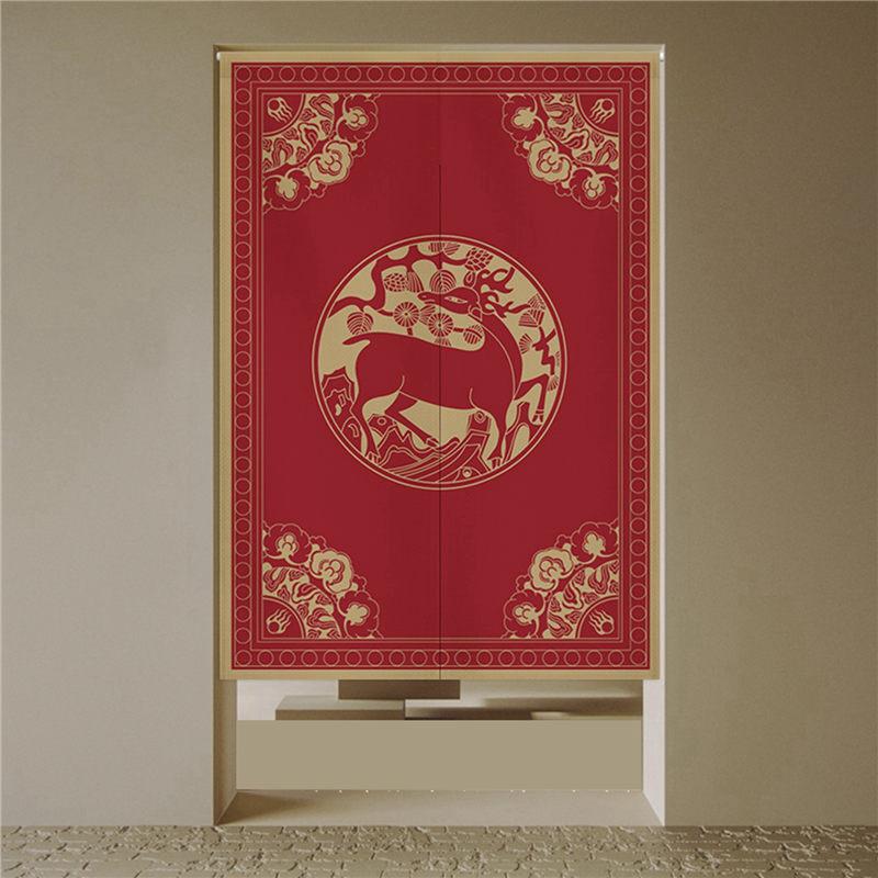 のれん 暖簾 中華風 ドアカーテン 開運 風水 目隠し 間仕切り 室内インテリア インスタ映え 部屋アレンジ
