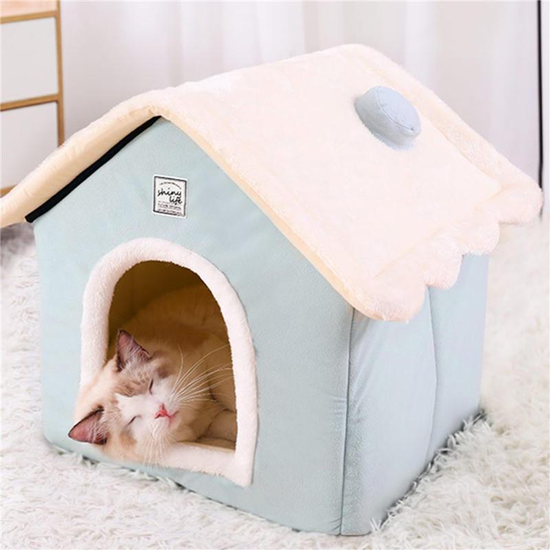 犬小屋 猫小屋 三角屋根 ペットハウス 猫ハウス 小型犬 猫用 洗濯可能 厚手 冬 保温防寒 猫 犬 ぐっすり眠れる Llze ラブストア 通販 Yahoo ショッピング
