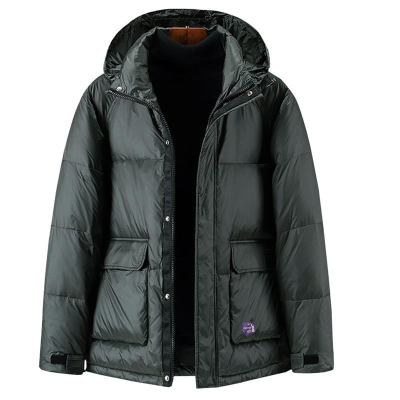 新年の贈り物 防風防寒 おしゃれ 無地 厚手 ショート ダウンコート 中綿ジャケット 立ち襟 90 ダウン ダウンジャケット 冬用 メンズ 普段着 アウトドア カジュアル ダウンジャケット 保温 男性 アウター 秋冬 コート アウター Headshotsbar Com