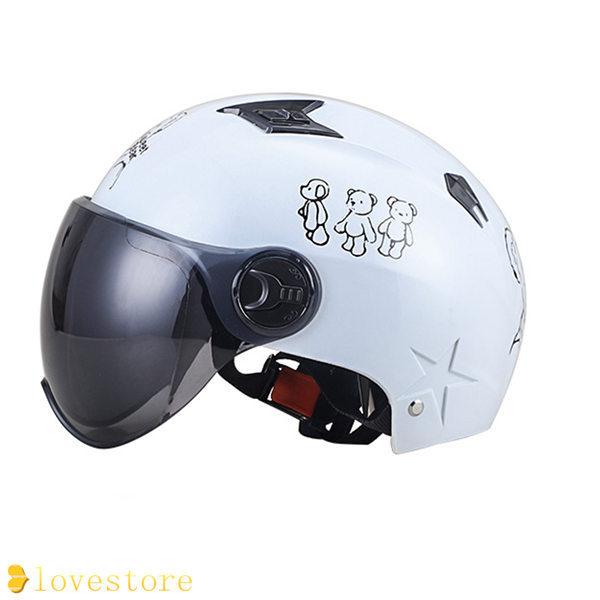 原付ヘルメット バイク 可愛い クリアシールド スモークシールド ハーフヘルメット 半帽 原付 耐摩耗性 日焼け避け 通気性 軽量 送料0円