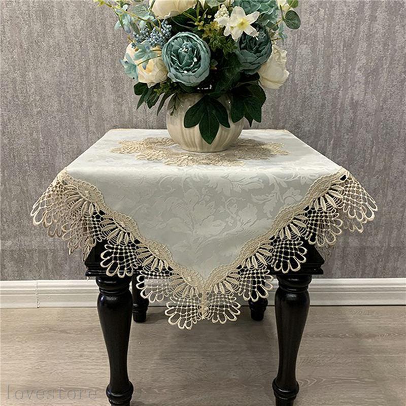お気に入り レース ヨーロッパ風 テーブルクロス ドイリー 花瓶敷き 2枚セット テーブルウエア カバー 花柄の刺繍 テーブル装飾 お手入れ簡単 新年 East Wind Jp
