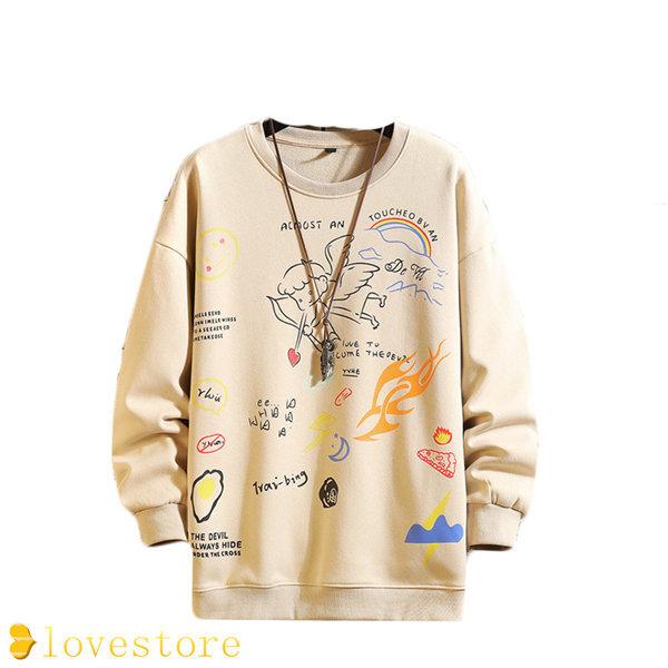 ホットセール プルオーバー トレーナー メンズ Tシャツ パーカー 秋物 フーディ ファッション カッコイイ ゆったり スエット 長袖 丸襟 可愛い パーカー カラー カーキ Www We Job Com