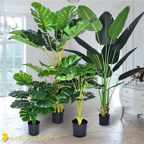 完売 オフィス用 人工観葉植物 大型 モンステラ 枯れない植物 鉢植え 約57 110cm ナチュラル ホーム リビング 在宅 インテリア 演出 Wantannas Go Id