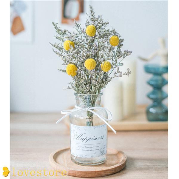 ドライフラワー かすみ草 無料配達 雛菊 薔薇 プリザーブドフラワー アートフラワー ホーム お世話のいらない 室内 防カビ 花瓶付き 天然素材