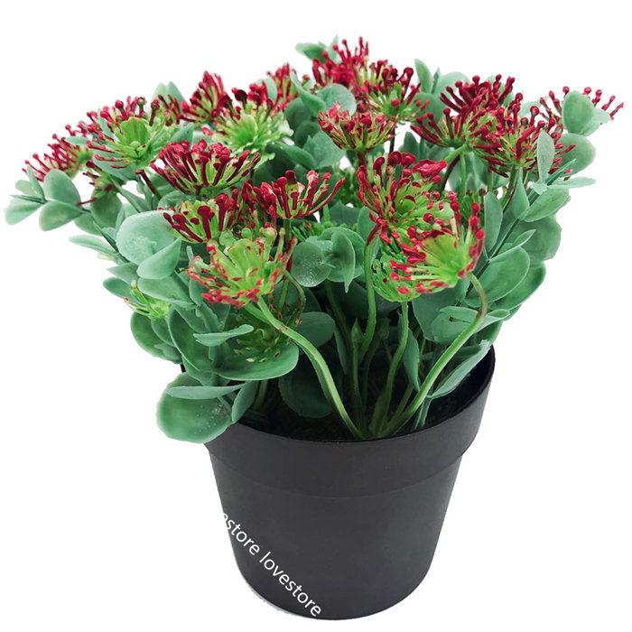 正月装飾用 フェイクグリーン 花 鉢植え フェイクフラワー 日陰や寒さに強い 世話いらず おしゃれ 枯れない 防カビ 土なし 美術館 玄関 Xhyx1e00ea0655 ラブストア 通販 Yahoo ショッピング