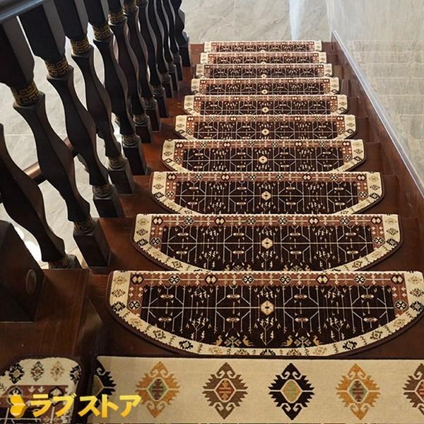 人気新品 フロアマット 階段マット 滑り止めマット 10枚セット ステップマット エスニック 華やか 転倒防止 ボヘミアン風 防音マット 足冷え対策 階段マット カラー 222ワインレッド Www Oroagri Eu