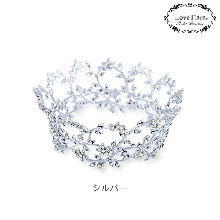クラウン ティアラ 子供用 髪飾り 結婚式 文化祭 卒業式 ウェディング 王冠 カチューシャ キッズ フラワーの画像