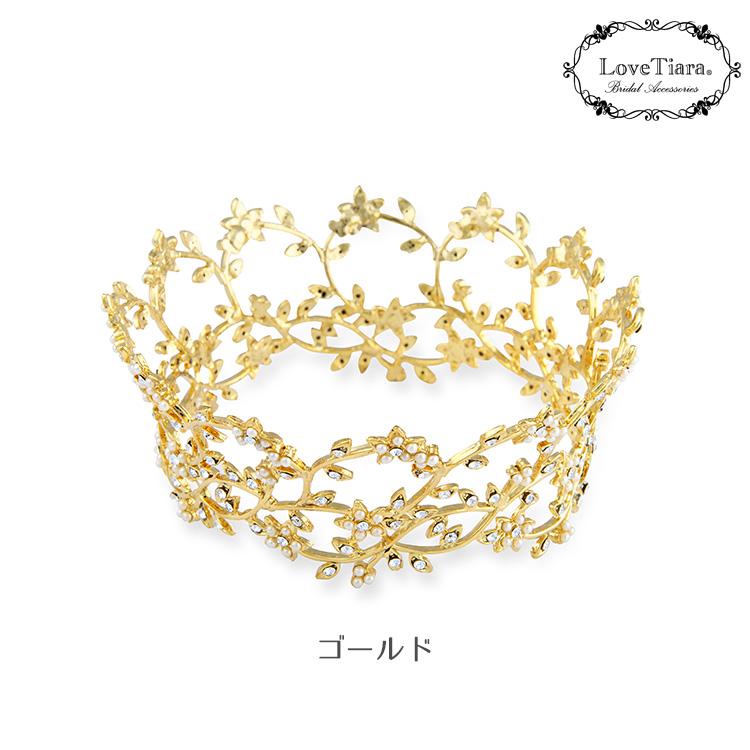 クラウン ティアラ 子供用 髪飾り 結婚式 文化祭 卒業式 ウェディング 王冠 カチューシャ キッズ フラワーの画像