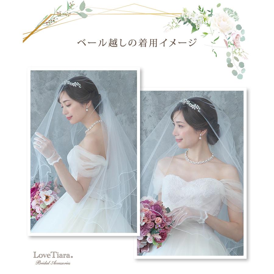 ネックレス イヤリング ピアス ウェディング 結婚式 パール パーティー キラキラ アジャスター 長さ調節 レディース 女性 フローラル ジルコニア チョーカー_8