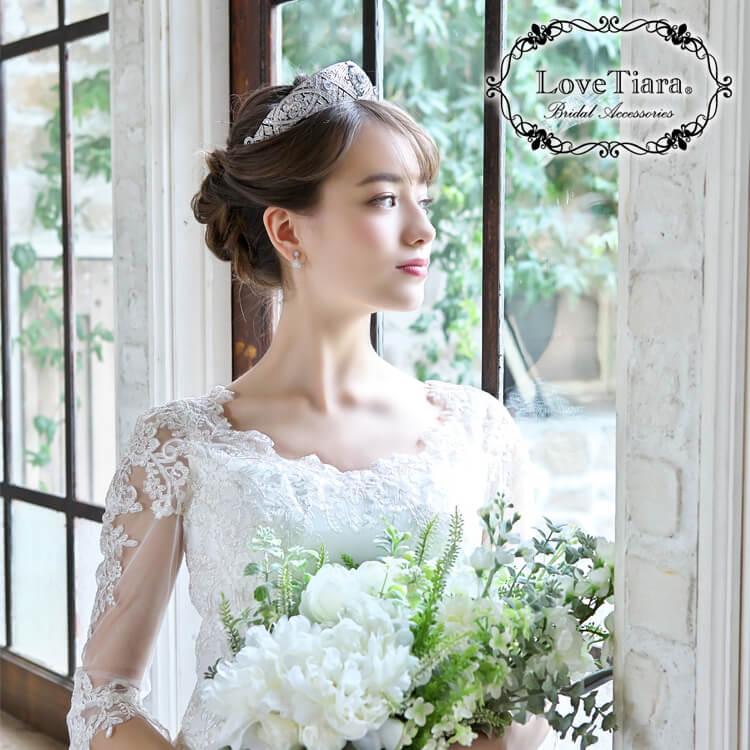 jジルコニアティアラ☆ウェディング 結婚式 ヘアアクセサリー 花嫁 ヘッドドレス