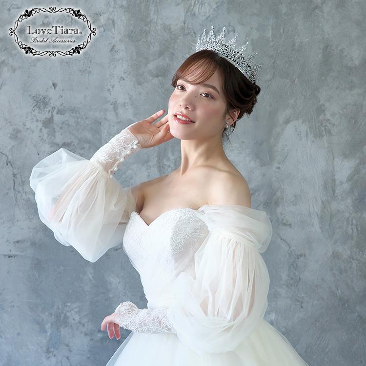ディライトフル ジルコニア ティアラ | ウェディング ウエディング ブライダル 結婚式 花嫁 王冠 豪華 ヘッドドレス アクセサリー ヘアアクセサリー |  | 05
