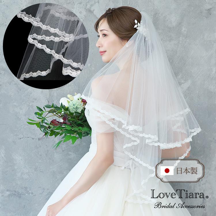 べール ウエディング 結婚式 ウェディング ロング ミディアム 60 80