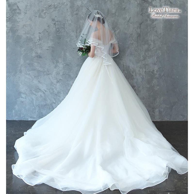 べール ウエディング 結婚式 ウェディング ロング ミディアム 60 80