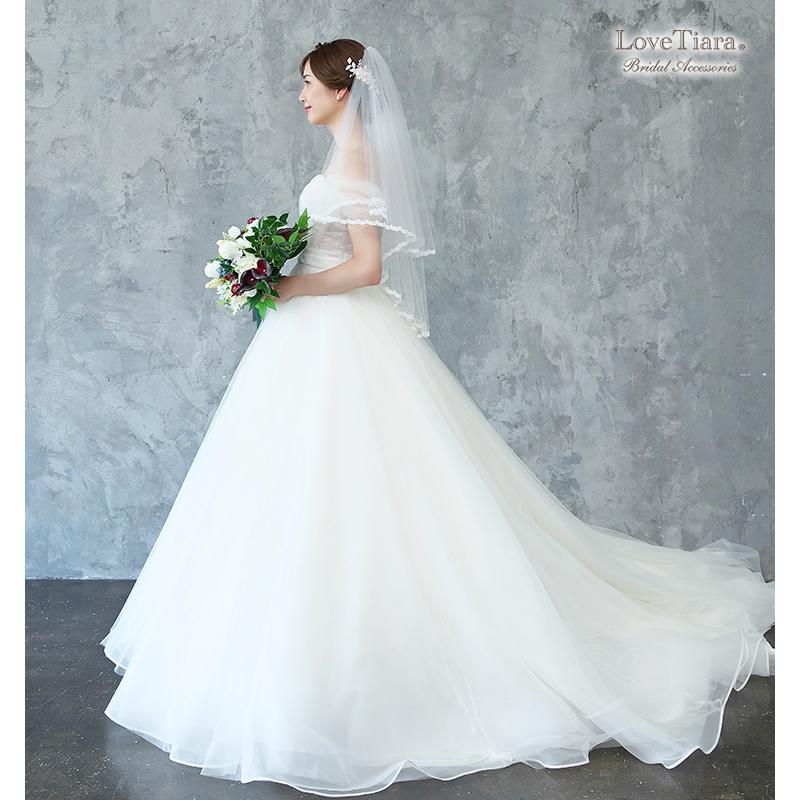 べール ウエディング 結婚式 ウェディング ロング ミディアム 60 80